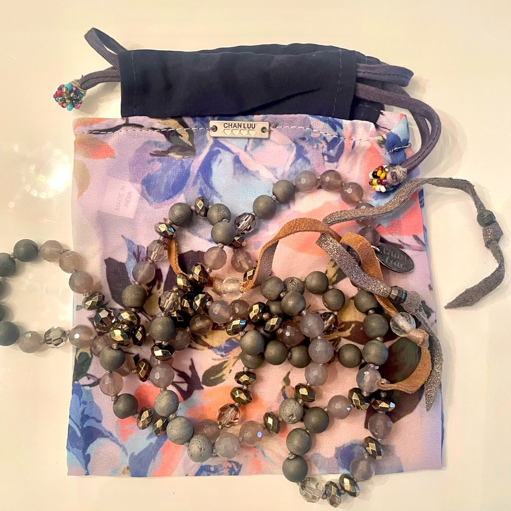 Chan Luu stone necklace approx 36”